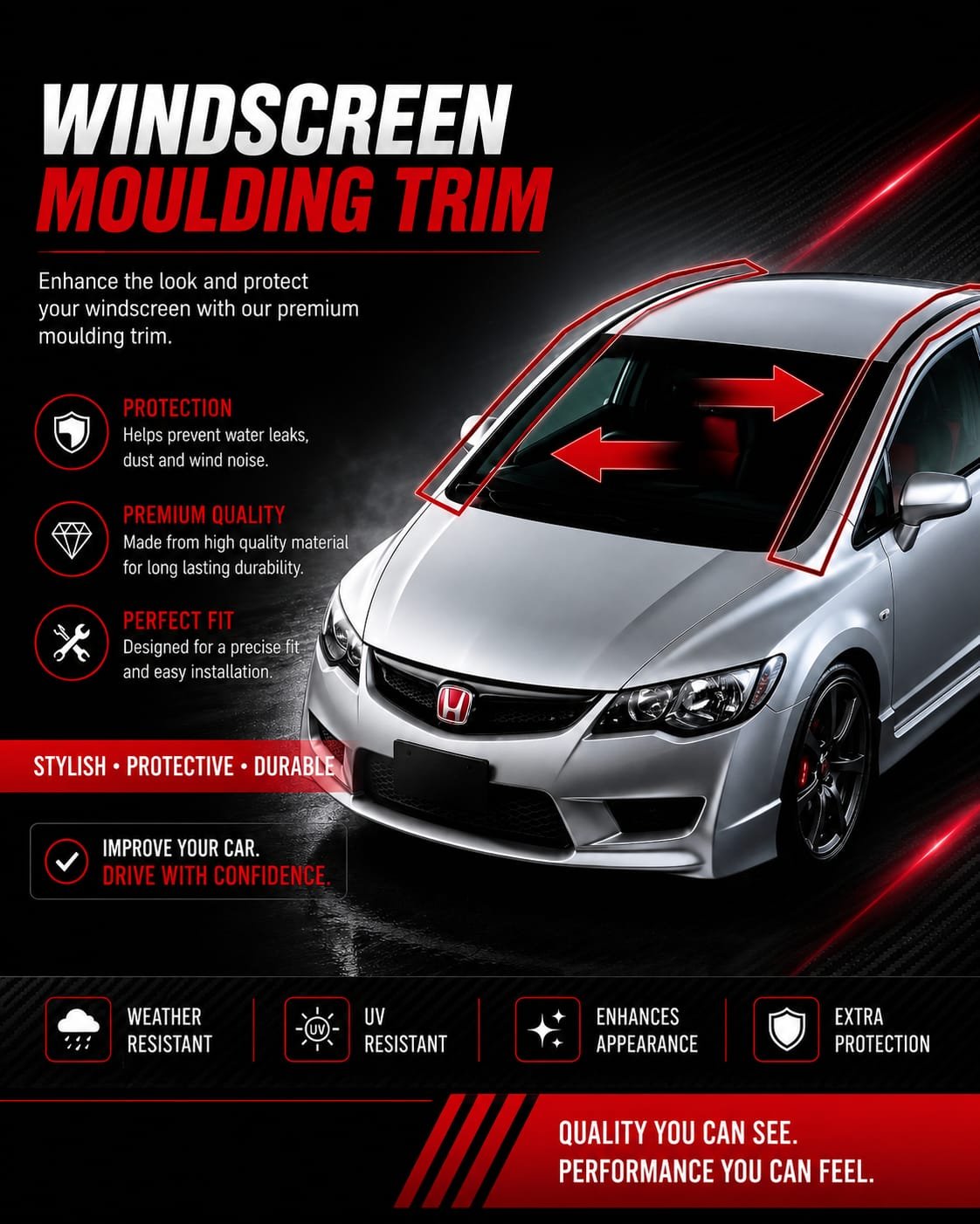 ORIGINAL WINDSCREEN MOULDING